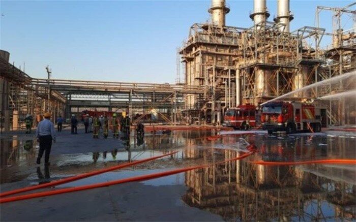 آتش در پتروشیمی بندر امام خاموش شد