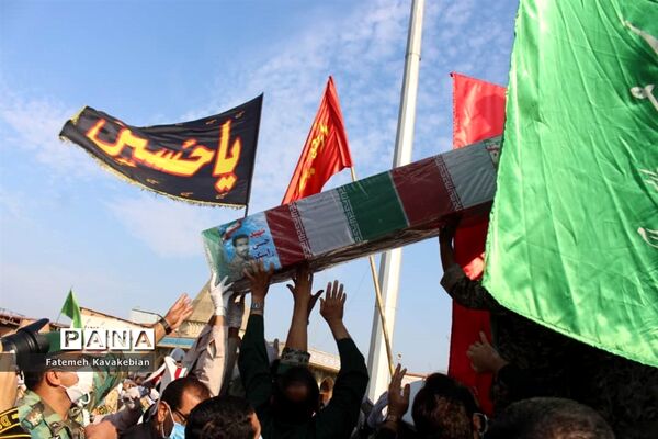 تشییع و خاکسپاری شهید راستگو در ساری
