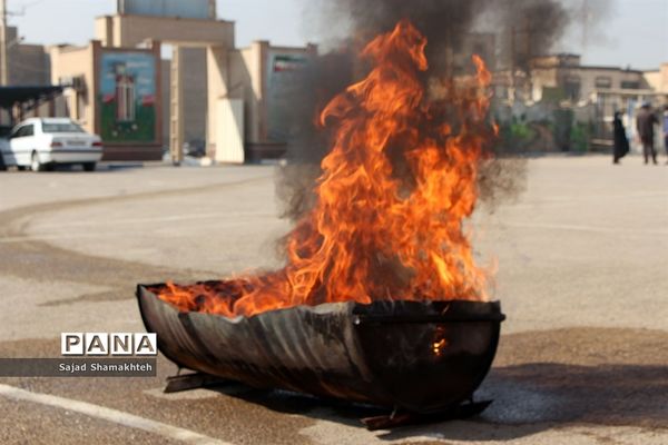 برگزاری مانور زلزله در ناحیه 3 اهواز