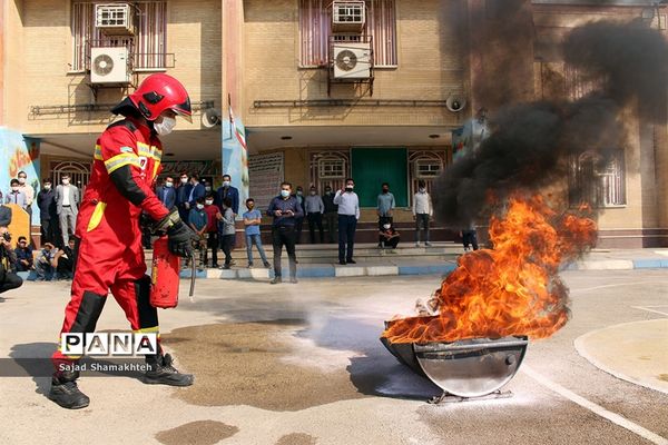 برگزاری مانور زلزله در ناحیه 3 اهواز