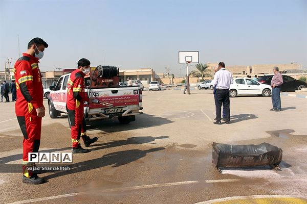 برگزاری مانور زلزله در ناحیه 3 اهواز