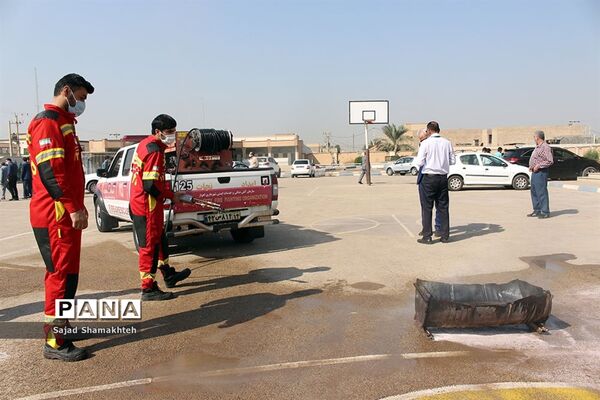 برگزاری مانور زلزله در ناحیه 3 اهواز