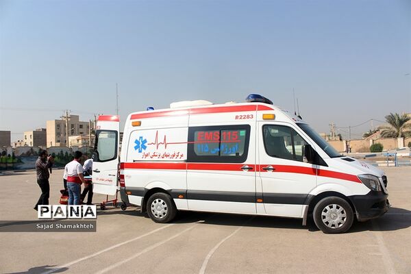 برگزاری مانور زلزله در ناحیه 3 اهواز
