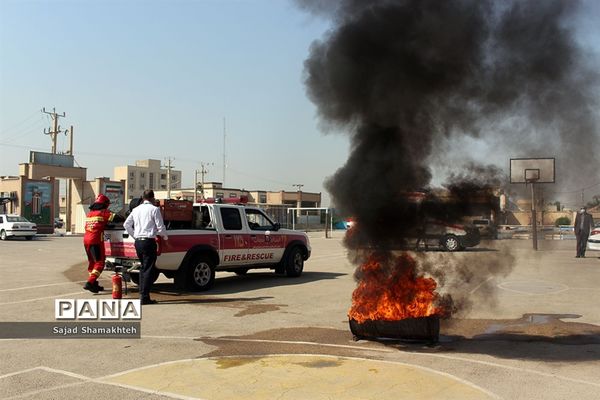 برگزاری مانور زلزله در ناحیه 3 اهواز
