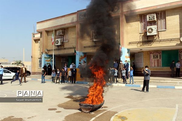 برگزاری مانور زلزله در ناحیه 3 اهواز