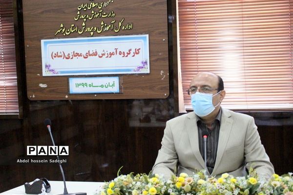 کار گروه آموزش فضای مجازی ( شاد ) استان بوشهر