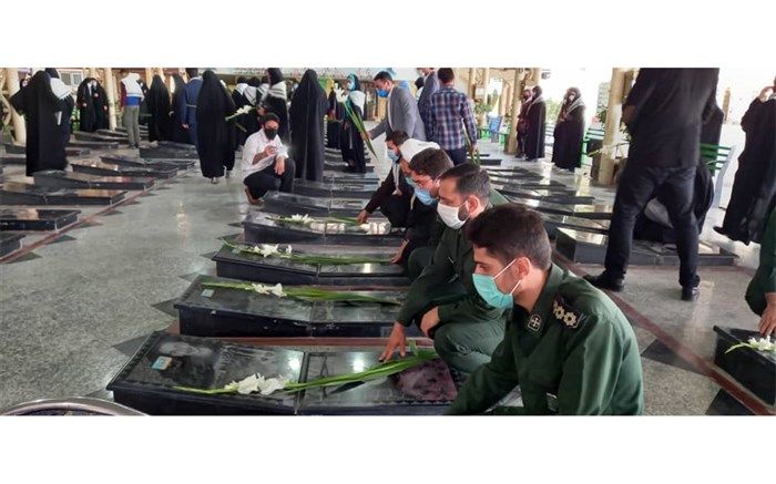 گلباران مزار شهدا در ملارد