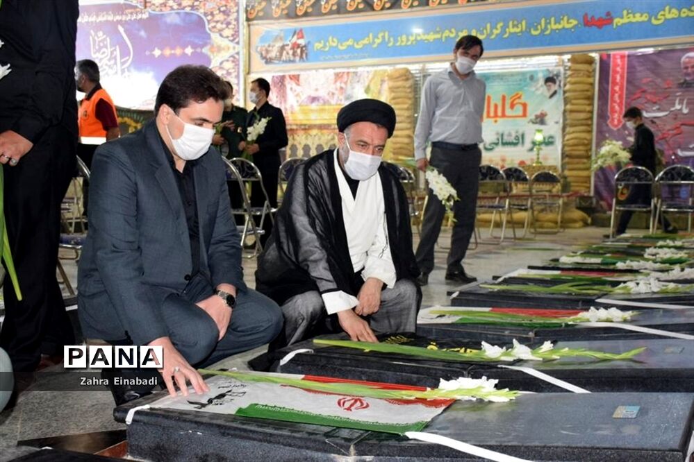 مراسم عطر افشانی و گلباران مزارشهدا در شهرستان ملارد