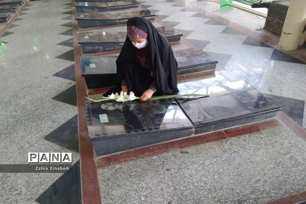 مراسم عطر افشانی و گلباران مزارشهدا در شهرستان ملارد