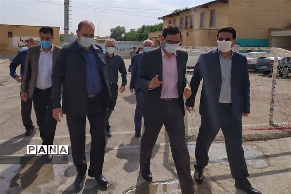 افتتاح سالن ورزشی دبستان شهید اسماعیل یوسفی شهرستان امیدیه
