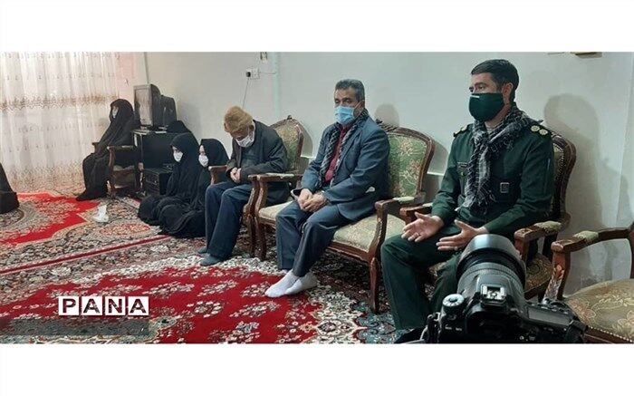 دیدار مسئول سازمان بسیج فرهنگیان خراسان شمالی از خانواده فرهنگی جهادگر مرحومه مریم اربابی