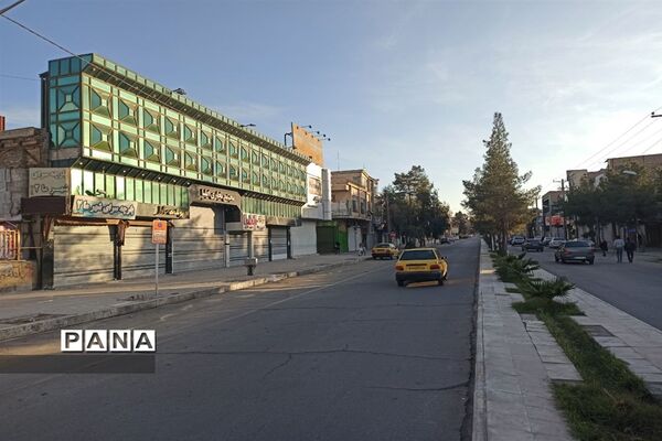 سیطره سکوت کرونایی بر شلوغ‌ترین خیابان های زاهدان