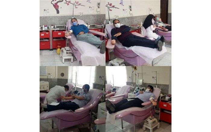 اهدای خون توسط مدیریت آموزش وپرورش بیرجند