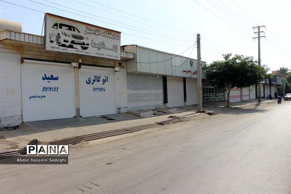 اولین روز محدودیت های شدید کرونایی در بوشهر
