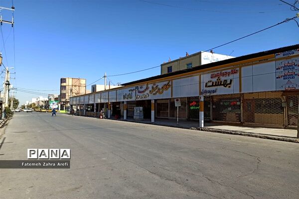 ششمین روز از محدودیت‌های کرونایی در بازار مرکزی زابل