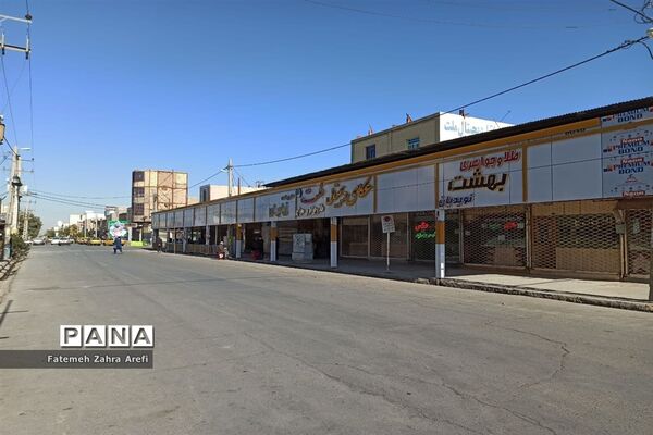 ششمین روز از محدودیت‌های کرونایی در بازار مرکزی زابل