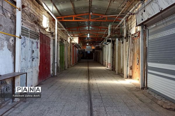 ششمین روز از محدودیت‌های کرونایی در بازار مرکزی زابل