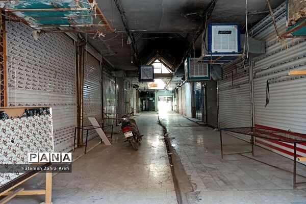 ششمین روز از محدودیت‌های کرونایی در بازار مرکزی زابل
