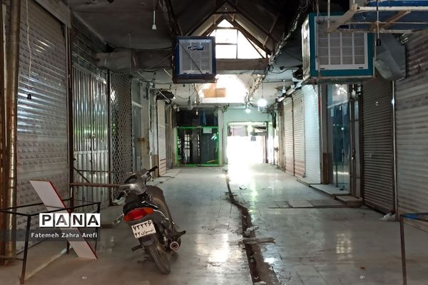 ششمین روز از محدودیت‌های کرونایی در بازار مرکزی زابل