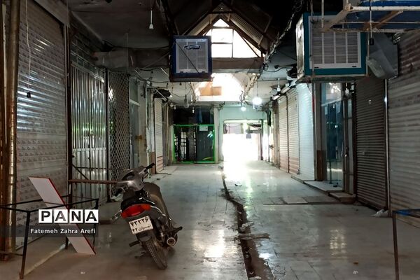 ششمین روز از محدودیت‌های کرونایی در بازار مرکزی زابل