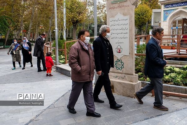 ورزش در پارک زیر سایه کرونا