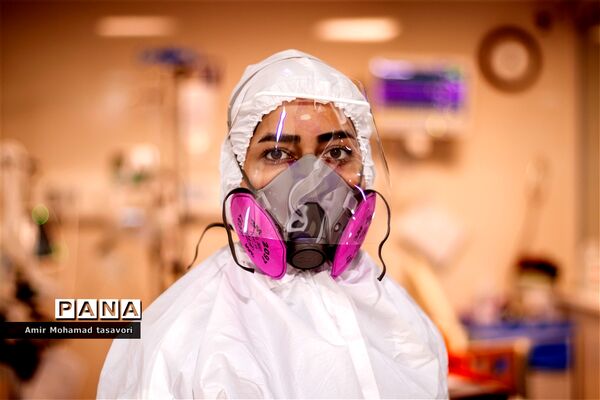 جهاد مدافعان سلامت  در بخش ویژه  بیماران کرونای بیمارستان شهدای شهرستان نی ریز