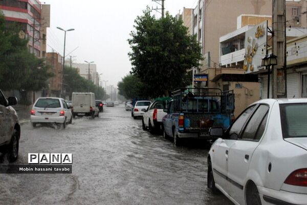 بارش شدید باران در بوشهر