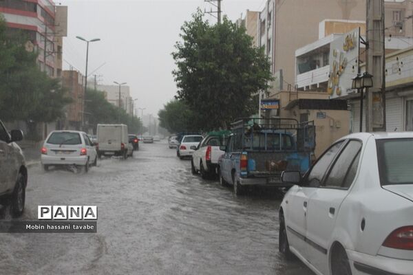 بارش شدید باران در بوشهر