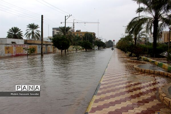 بارش شدید باران در بوشهر
