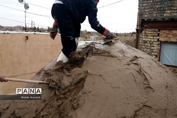 بام اندود کردن مسجد دریک اقدام جهادی