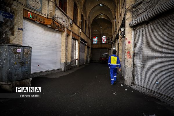 بازار تهران در قرنطینه-۲