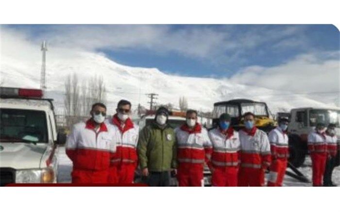 برگزاری مانور آمادگی  برای ایستادگی در برابر حوادث زمستانی  در دماوند 