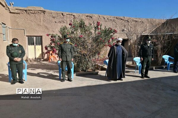 بازدید فرمانده سپاه انصارالرضا (ع) خراسان جنوبی از پروژه برق رسانی به روستای کوشه سفلی