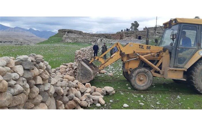 خلع ید۵۵۰۰متر مربع از اراضی ملی در مناطق روستایی شهرستان لالی