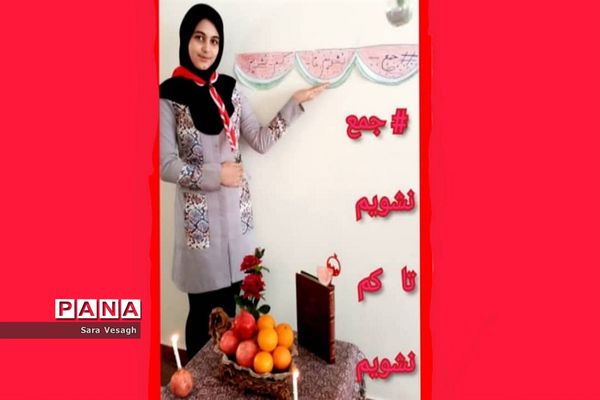 برگزاری پویش هشتگ جمع نشویم تا کم نشویم  دانش آموزان شهریاری