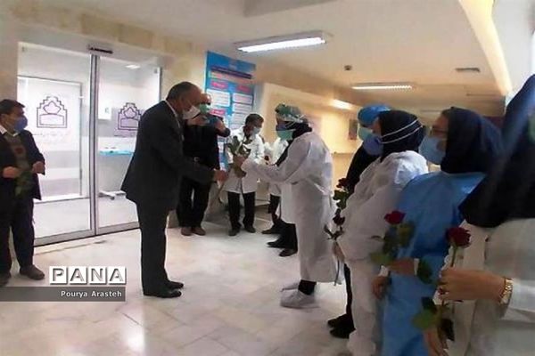 دیدار با کادر درمان بیمارستان شهدا شهرستان قاینات