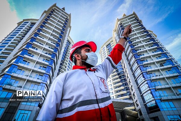مانور زلزله در جزیره کیش