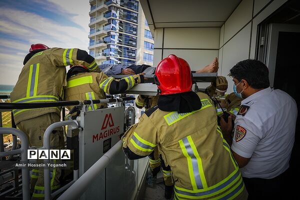 مانور زلزله در جزیره کیش