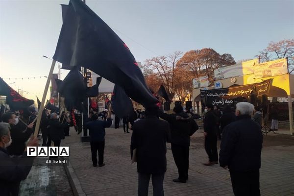 عزاداری ایام فاطمیه با رعایت اصول بهداشتی در زنجان