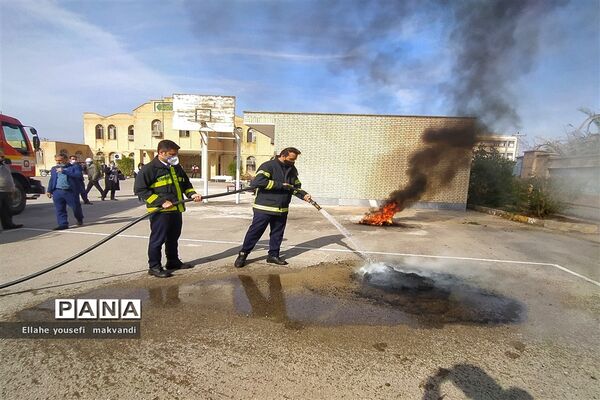 مانور سراسری زلزله در شهرستان امیدیه