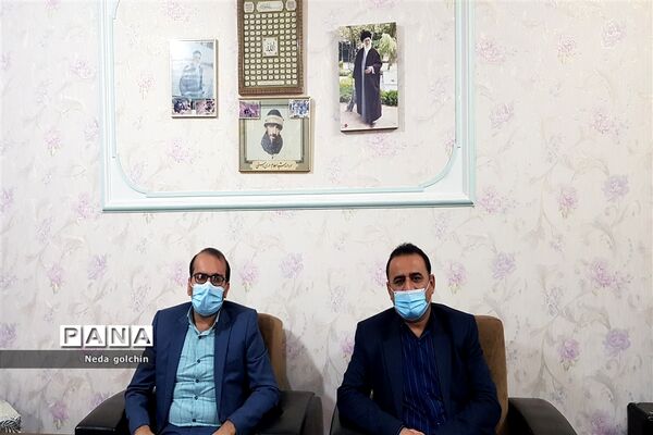 دیدار مدیر آموزش و پرورش ناحیه ۳ با ایثارگر و جانباز دفاع مقدس