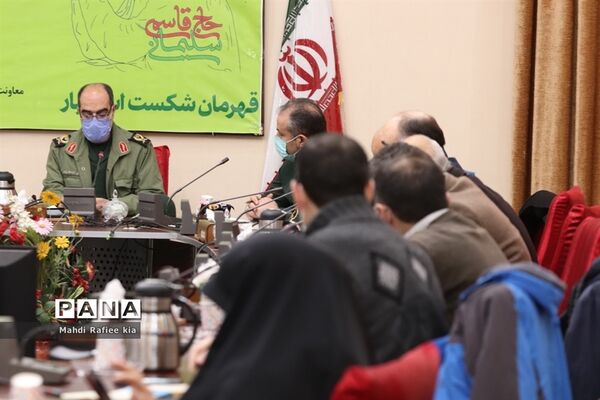 نشست خبرى تبیین برنامه‌هاى هفته مقاومت با حضور سردار عباسقلیزاده جانشین فرمانده سپاه عاشورا