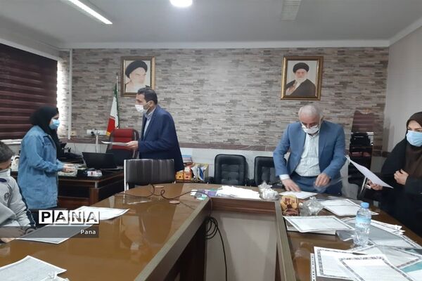 آیین تحلیف اعضای هیئت رئیسه مجلس دانش‌آموزی شهرستان‌های مازندران