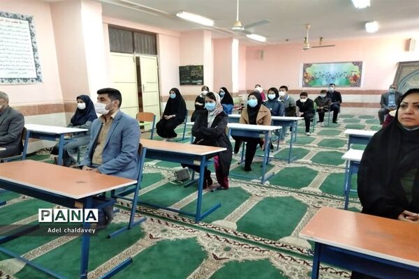 مراسم تقدیر از دانش‌آموزان برتر مسابقات، جشنواره‌های تولیدمحتوای الکترونیکی وآزمایشگاهی شهرستان حمیدیه
