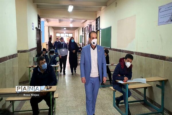 بازدید از حوزه‌های آزمون استخدامی ناحیه یک بهارستان