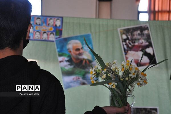 فضاسازی سالگرد شهادت سردار دلها  درشهرستان خوسف  استان خراسان جنوبی