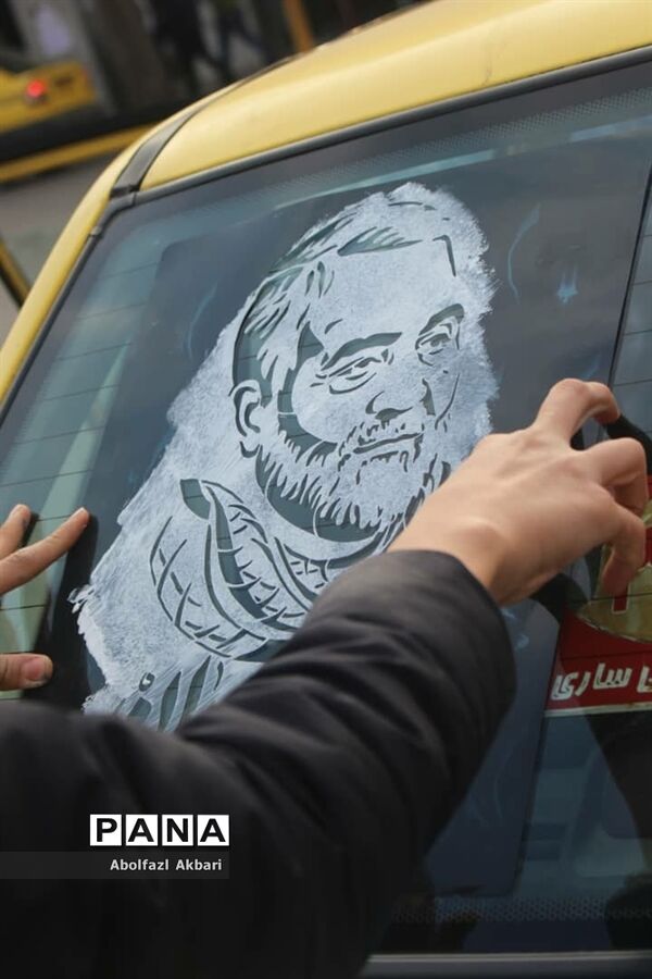 نخستین سالگرد شهید سلیمانی در ساری