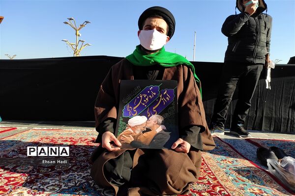 تشییع پیکرمرحوم آیت الله محمد تقی مصباح یزدی در حرم مطهر حضرت امام رضا (ع)