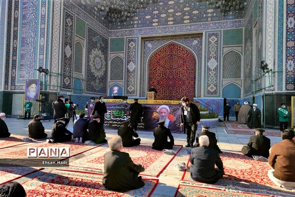 تشییع پیکرمرحوم آیت الله محمد تقی مصباح یزدی در حرم مطهر حضرت امام رضا (ع)