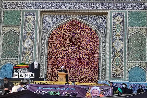 تشییع پیکرمرحوم آیت الله محمد تقی مصباح یزدی در حرم مطهر حضرت امام رضا (ع)
